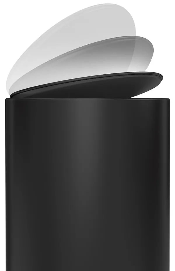 Matt fekete fém pedálos szemetes 6 l – simplehuman