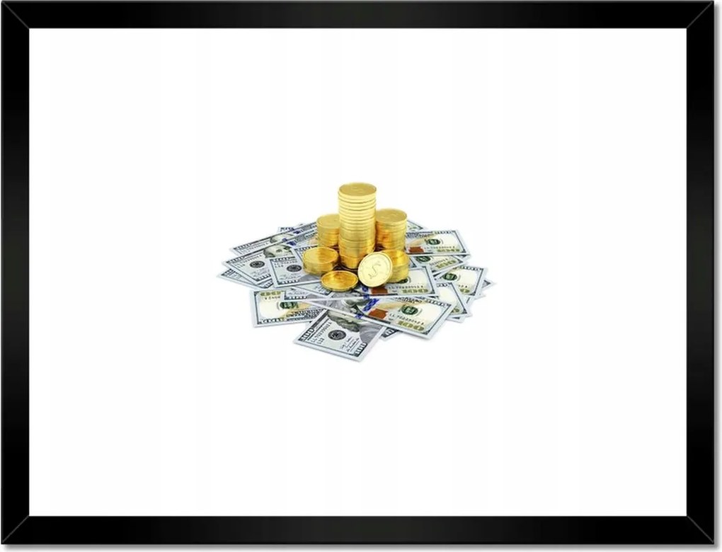 Poszterek keretben 40x30 Dollár Pénz Bilon