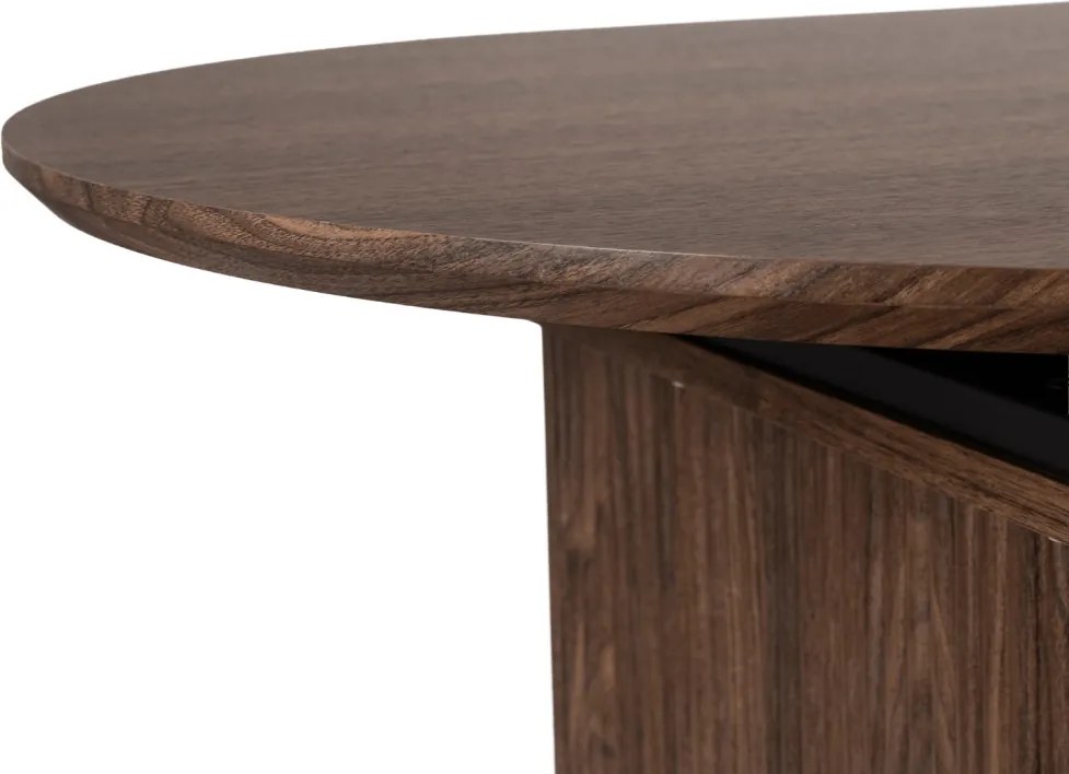Kihúzható étkezőasztal 90–220 cm méretben, dió színben OVAL