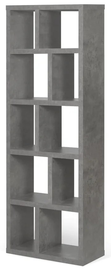Szürke könyvespolc beton dekorral 70x198 cm Berlin – TemaHome