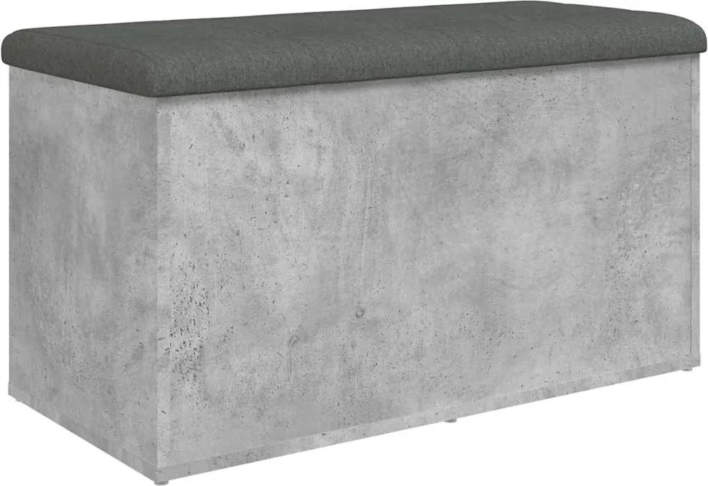 vidaXL betonszürke szerelt fa tárolópad 82 x 42 x 45 cm