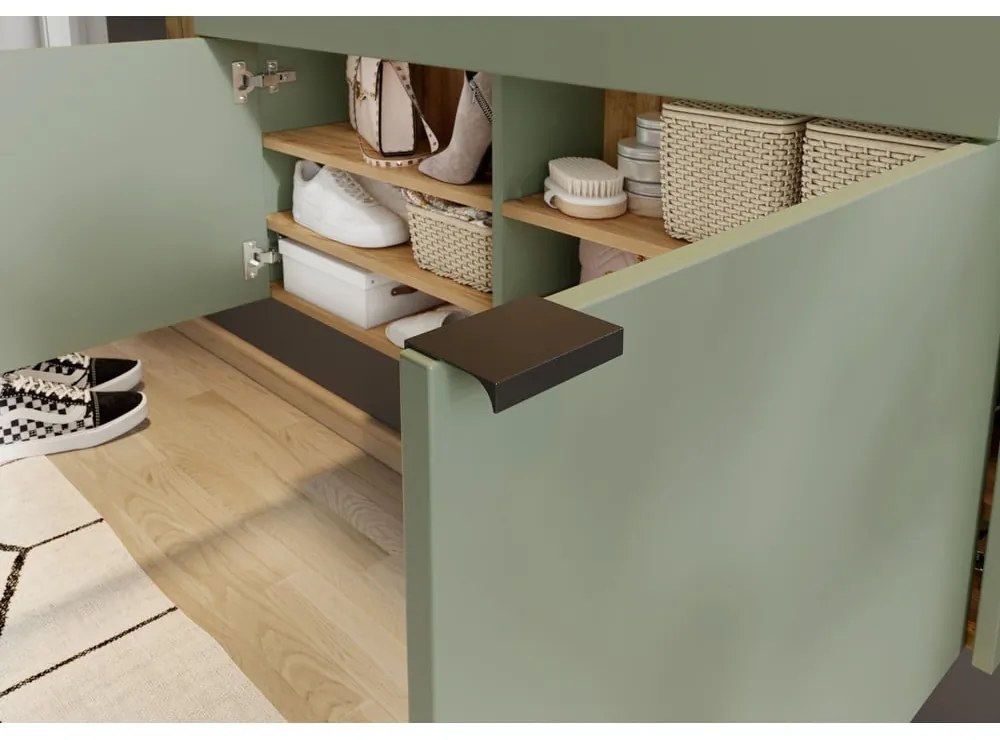 Zsályaszínű szekrény 110x57x22 cm Ameca – Germania