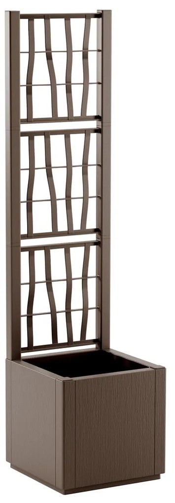 STEFANPLAST ETHICA virágtartó rácsos/rácsos virágcserép, világosszürke