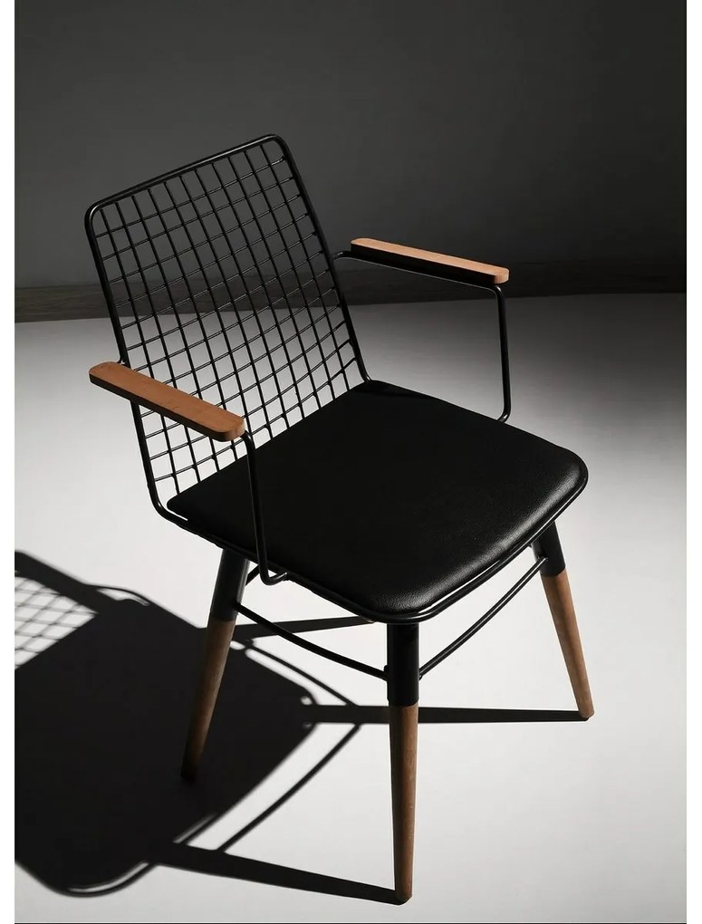 Trend Black and Walnut étkezőszék szett, 2 db
