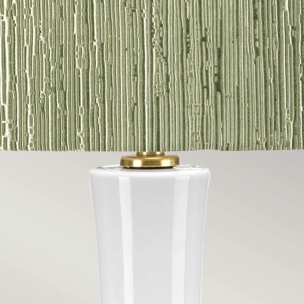 Elstead glamour modern asztali lámpa milo fehér antik réz zöld elsmilo-ab-tl-rth