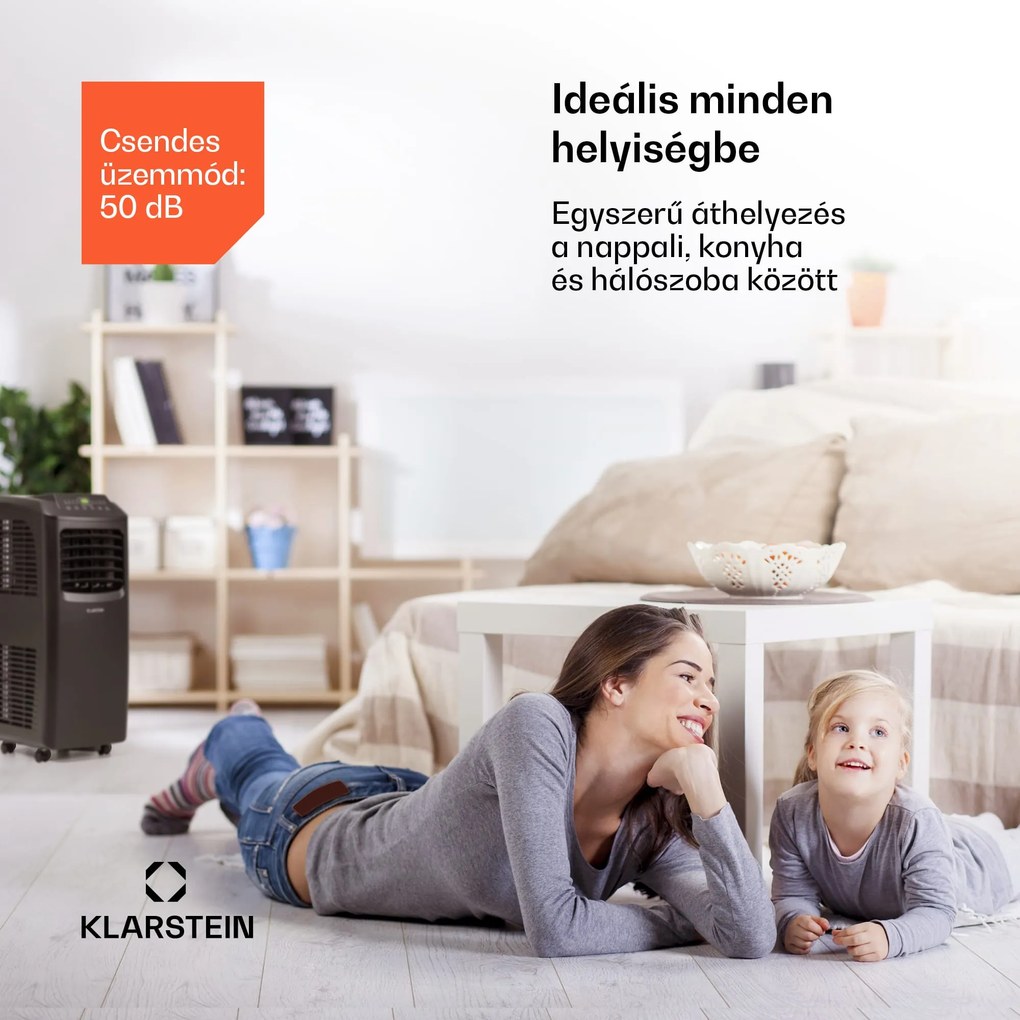 Pure Blizzard Smart 9k, mobil klíma, 9000 BTU / 2,6 kW, A energiahatékonysági osztály, távirányító