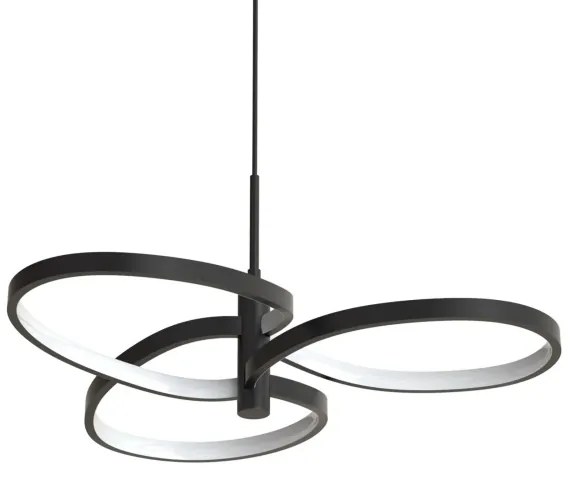 LED csillár kábelen RIBBON LED/25W/230V 4000K fekete