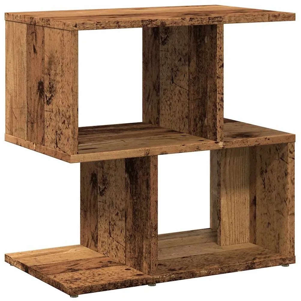 Éjjeliszekrények 2 db Régi fa 50x30x51,5 cm Gépelt fa