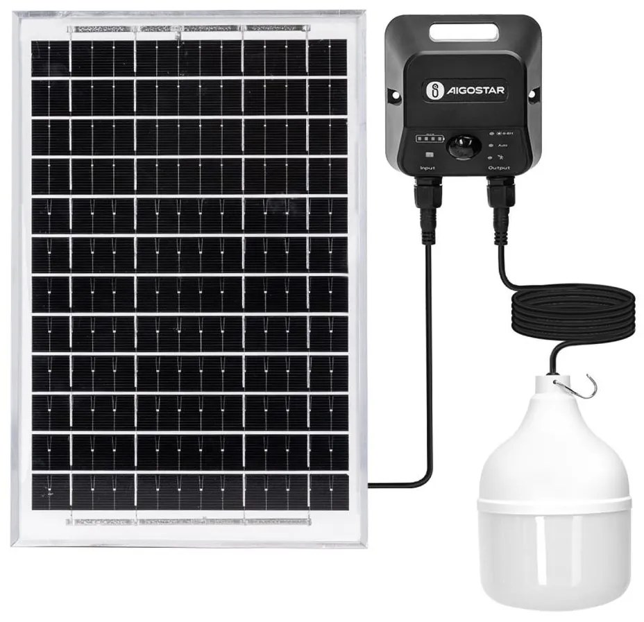 Aigostar B.V. Aigostar - LED Napelemes csillár érzékelővel LED/70W/12V 6000 mAh 6500K átm. 12 cm AI2004