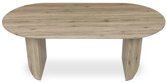 Étkezőasztal 200×100 cm, MDF, San Remo Tölgy. HT-W1578 SRE