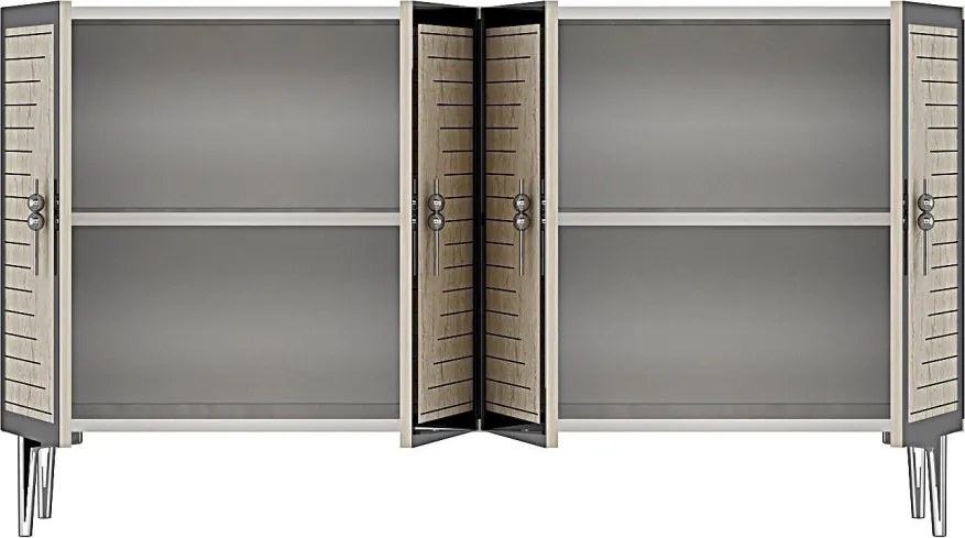 Tuna 120 - White, Travertine, Silver