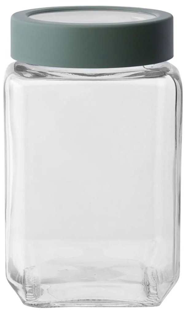 Altom Üveg szögletes doboz fedéllel 700 ml, zöld, 700 ml