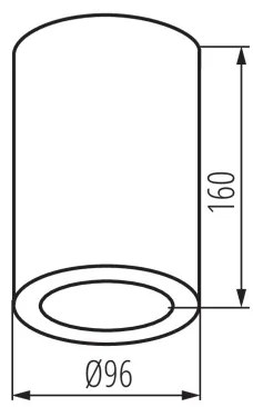 Kanlux 36644 - Fürdőszobai spotlámpa AQILO 1xE27/20W/230V IP65 fehér