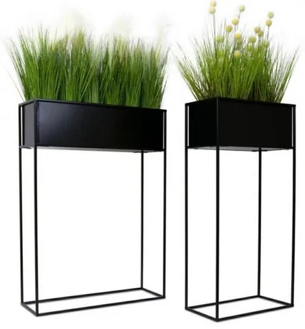 Virágállvány 90x44 cm fekete