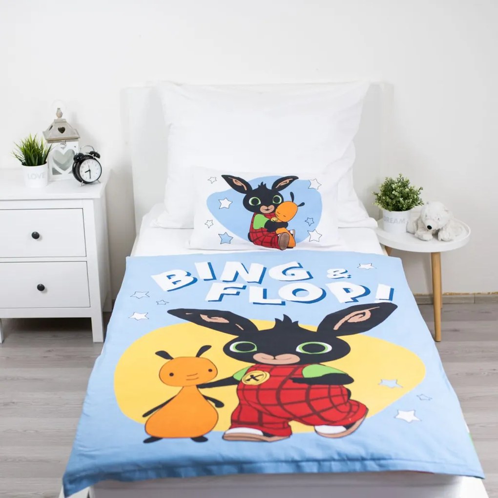 Bing Flop gyerek, ovis ágyneműhuzat 100×135cm, 40×60 cm