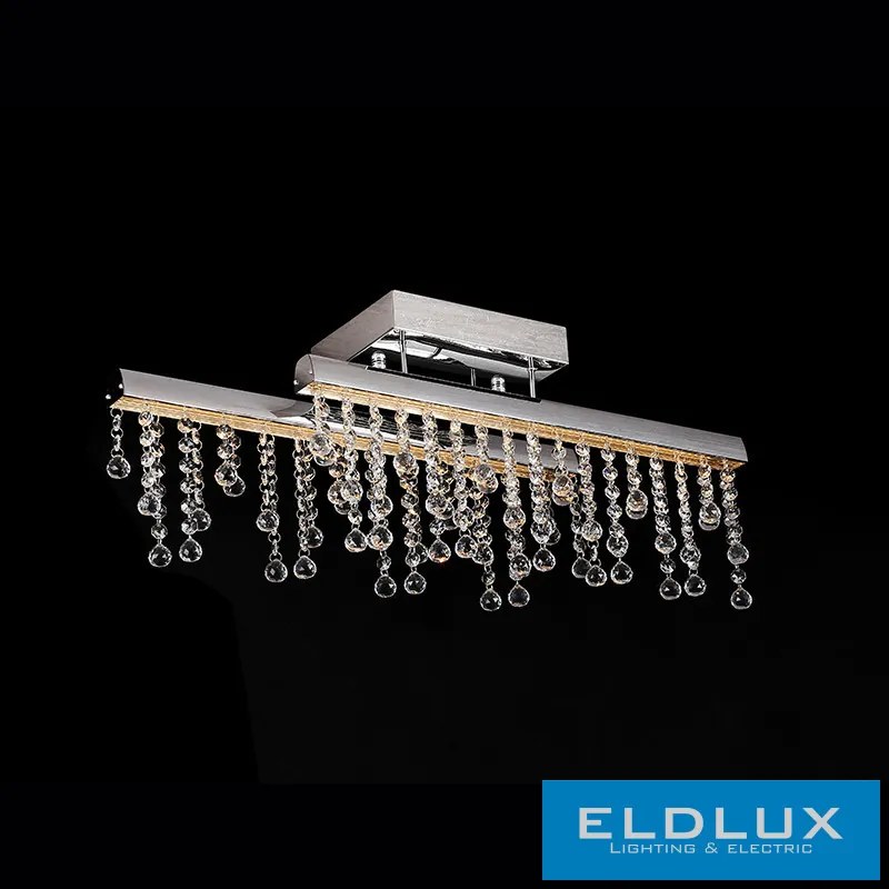 ELDLUX GLOSSY kristályüveg mennyezeti lámpa króm 13W 4000K