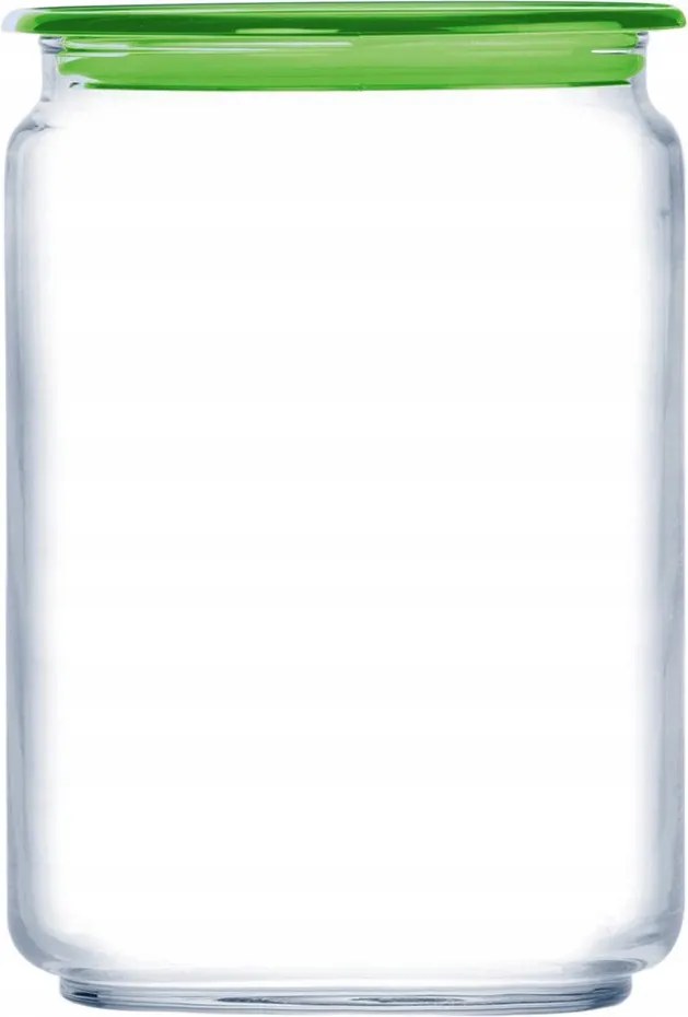 Befőttesüveg Zöld Fedéllel Plano Luminarc 1 L