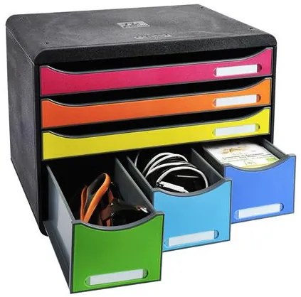 Irattároló, műanyag, 6 fiókos, EXACOMPTA Store-Box Maxi Iderama® (EX306798D)