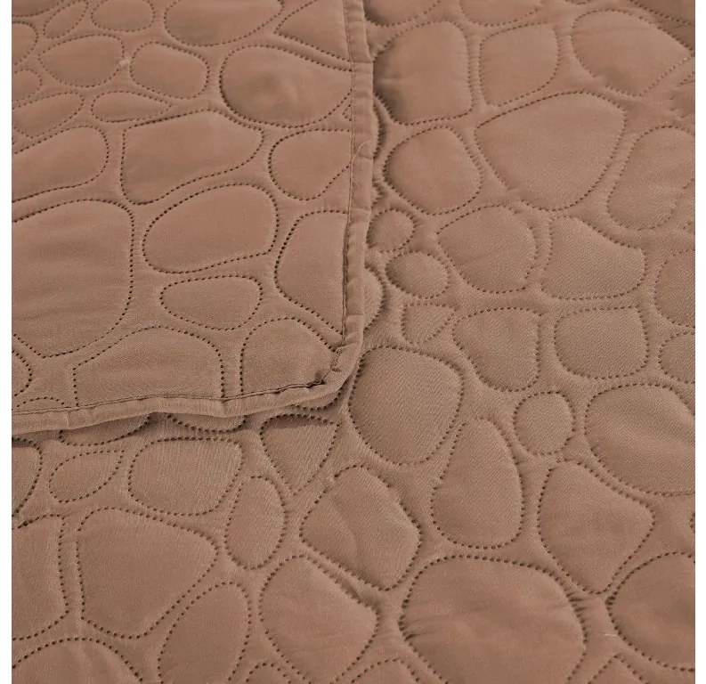 Világosbarna STONE mintás ágytakaró Méret: 170 x 210 cm