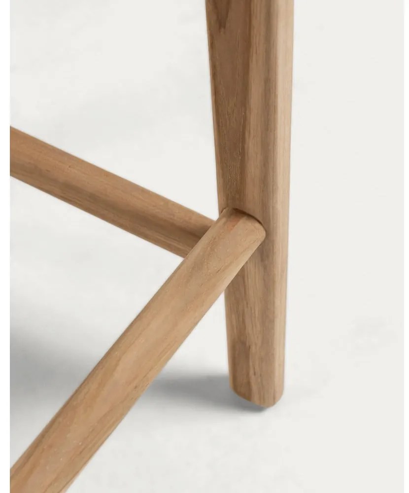 Natúr színű bőrutánzat bárszék (ülésmagasság 67 cm) Calixta – Kave Home