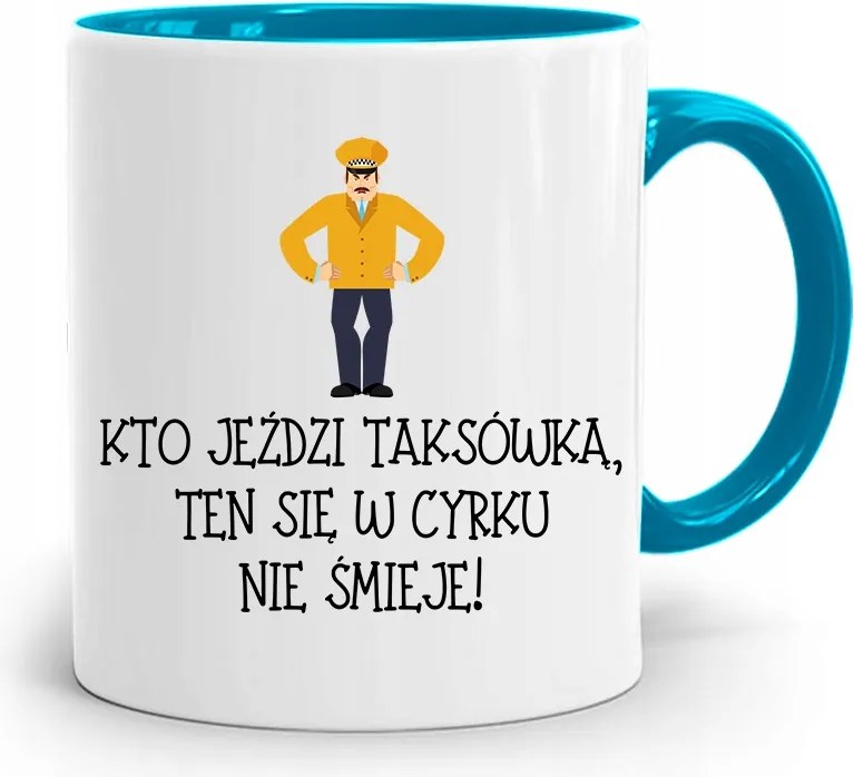 Kék Bögre Taxisofőrnek A Cirkuszban Nem Nyomtatott Fényképpel