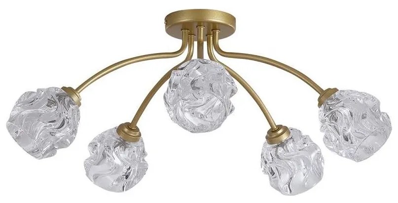 Searchlight 11525-5GO - Felületre szerelhető csillár ASTRAL 5xG9/33W/230V arany