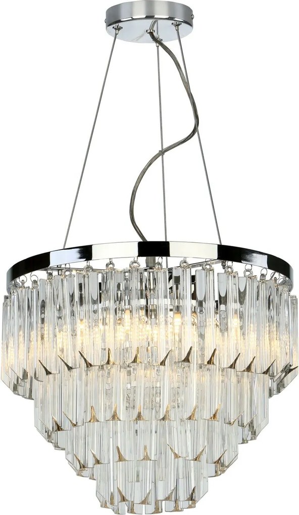 Dar lighting glamour modern függeszték fame nikkel átlátszó darfam0538