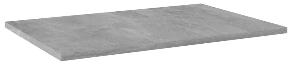4 db betonszürke szerelt fa könyvespolc 60 x 40 x 1,5 cm