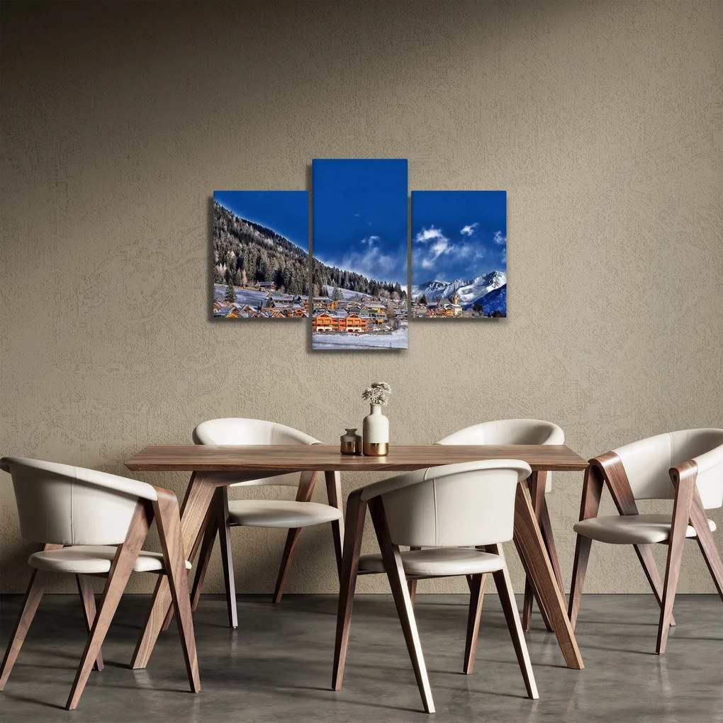 Kép - Hegyi város (90x60 cm)