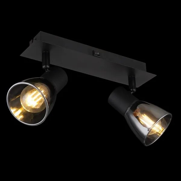 Globo 54307-2 - Fali spotlámpa CLAUDE 2xE14/40W/230V fekete