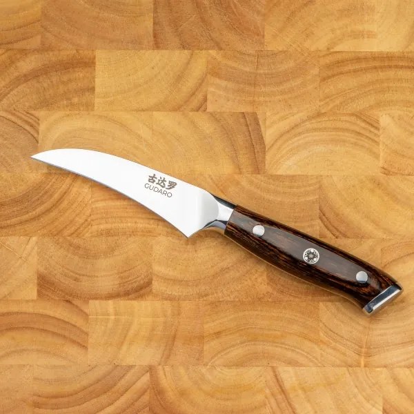 Gudaro -Damaszkuszi hámozókés FENG 3,5", 67 rétegű acélból, hossza 9,5cm