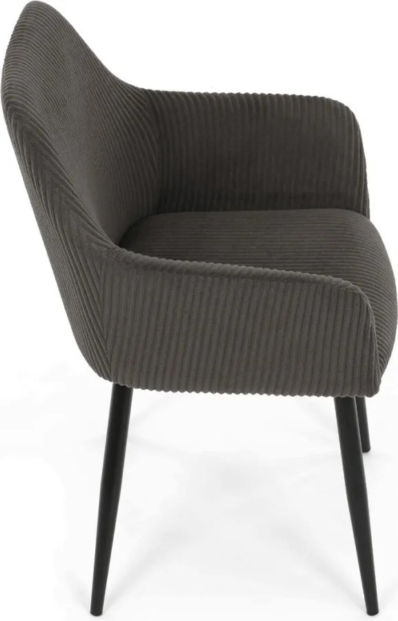 Étkezőszék szürke kordbársony kárpittal – DCH-V4009 GREY6