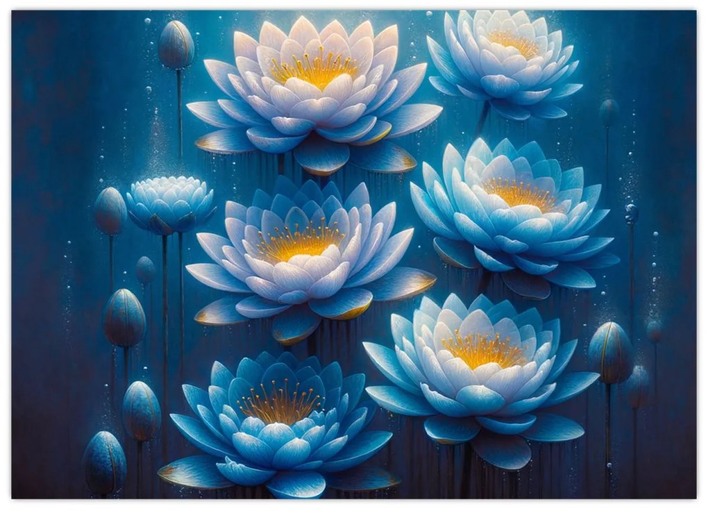 Kép - Tavirózsák a víz alatt (70x50 cm)