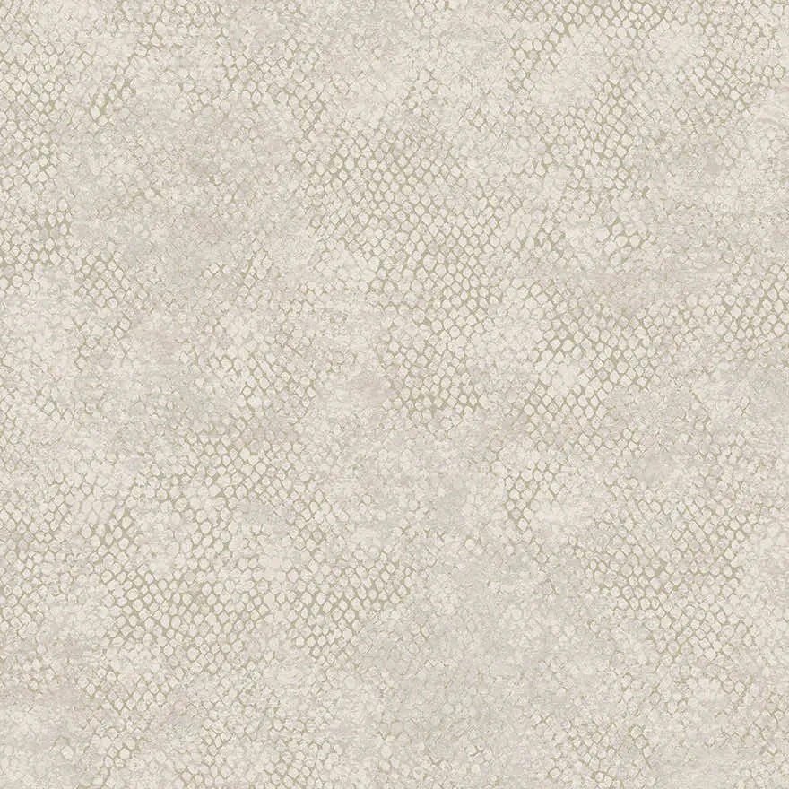Holden Decor Textura Ophidian krém-szürke kígyóbőr mintás fémhatású vlies tapéta – 66122