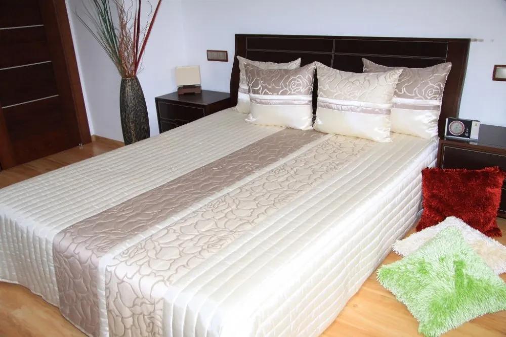 Luxus ágytakaró világos bézs színben Szélesség: 200 cm | Hossz: 220 cm