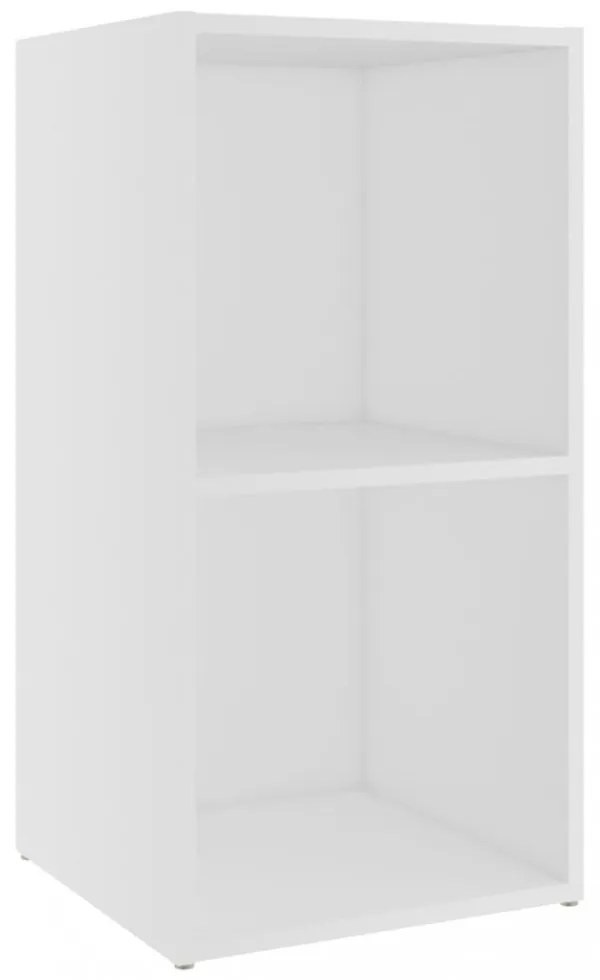 2 db fehér szerelt fa TV-szekrény 72 x 35 x 36,5 cm