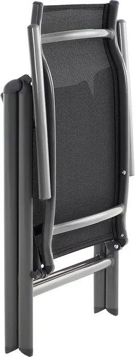 RIVIERA kerti székek, 2 db-os szett, fekete SongmicsHome