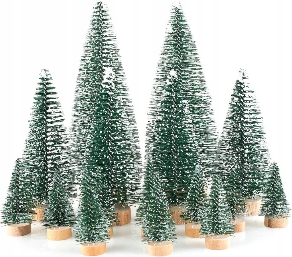 16 db miniatűr karácsonyfadísz