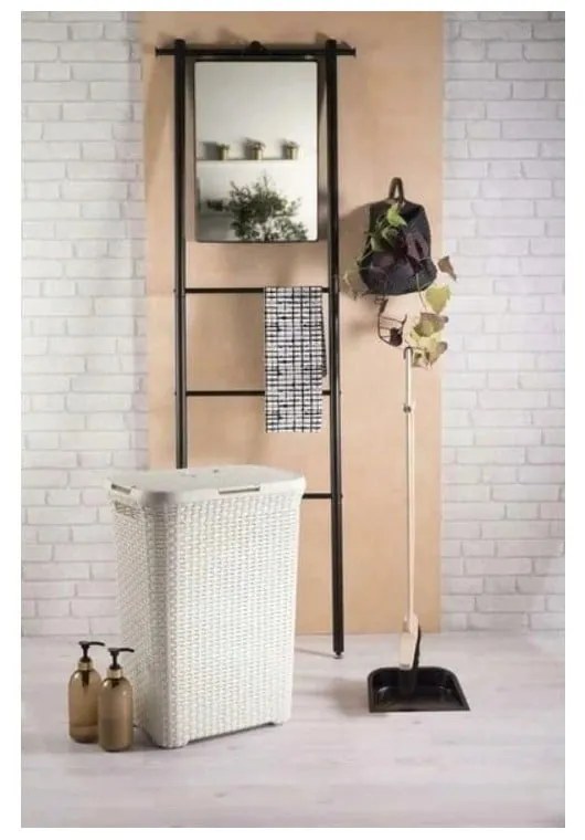 Hamper világos krémszínű szennyeskosár, 60 l - Curver