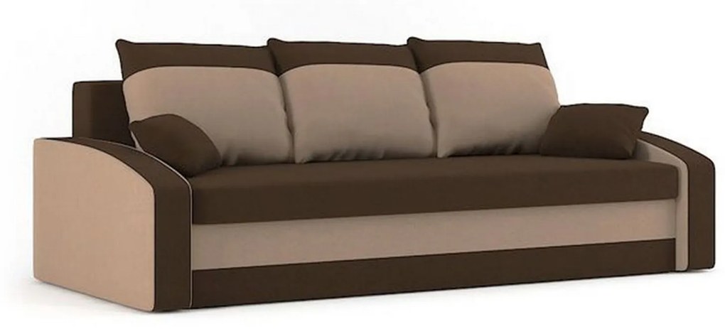 HEWLET modell 2 Nagy méretű kinyitható kanapé Szürke / fehér