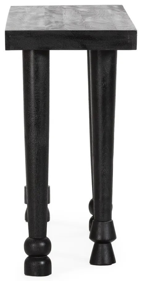 Fekete mangófa konzolasztal 40x130 cm Inaya – MOME