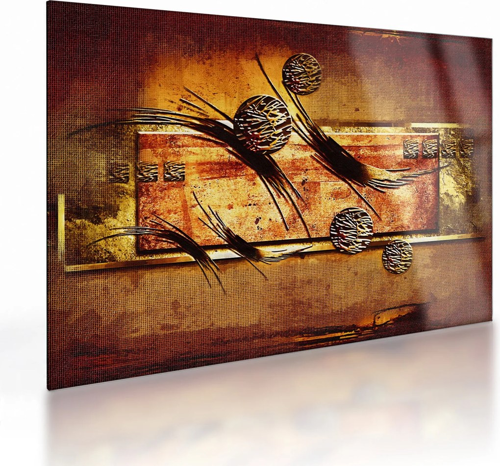 Az absztrakció képe (üvegen) (70x50 cm)