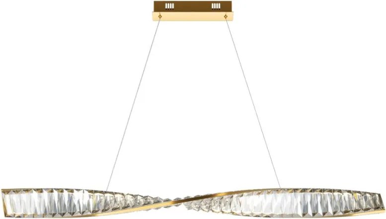 MAYTONI P097PL-L28BS3K KRONE Kristály Függesztett Lámpa Sárgaréz LED IP20