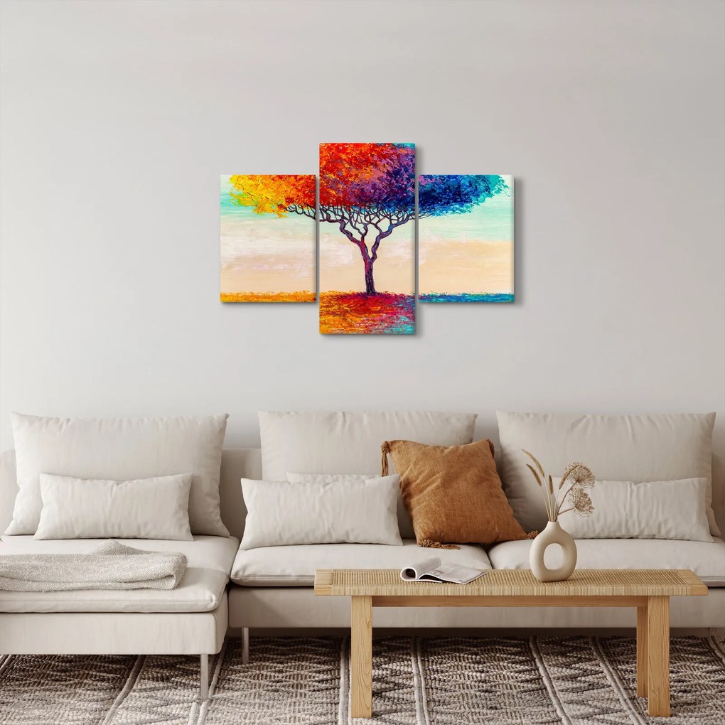 Egy festett fa képe (90x60 cm)