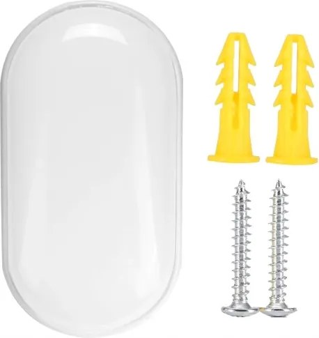 Led fali lámpa fehér 20W 4000K fehér vízálló ovális