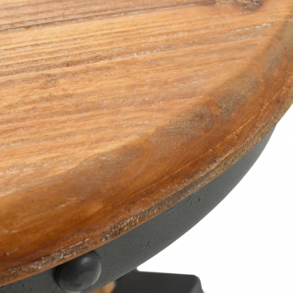 2 db állítható, tömör fenyő bárszék 53,5 x 53,5 x 79 cm