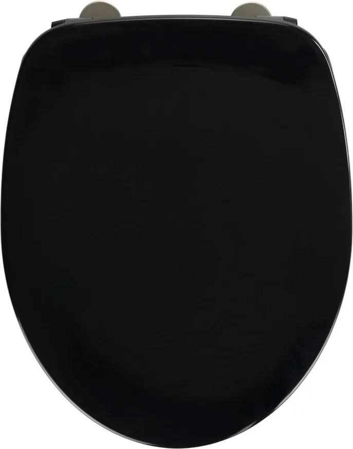 Armonia fekete WC-ülőke, 44,5 x 37 cm - Wenko