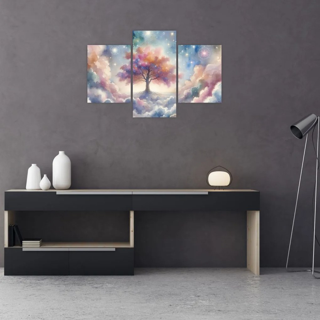 Kép – Életfa a felhőkben (90x60 cm)