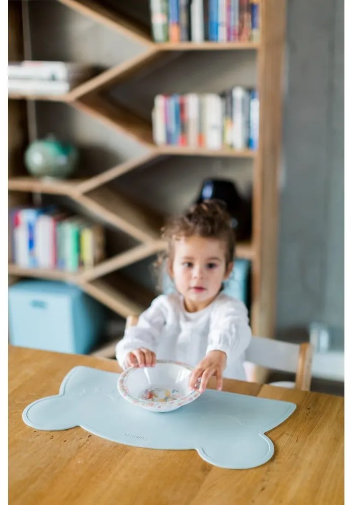 Bear világoskék szilikon tányéralátét, 48 x 25 cm - Kindsgut