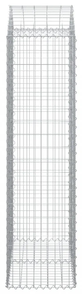 íves horganyzott vas gabion kosár 100x50x180/200 cm